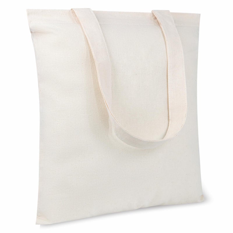 TOPDesign 20-Pack Economical 11.8"x13" Cotton Tote Bags, Lightweight Small Reusable Grocery Shopping Cloth Bags, Suitable for DIY, Advertising, Promotion, Gift, Activity - Image 1