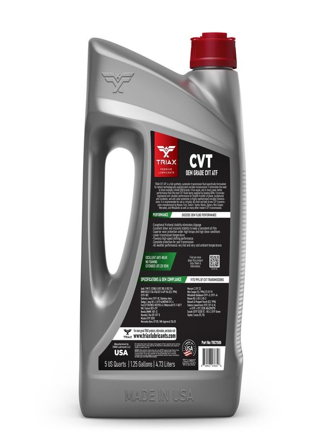 TRIAX CVT ATF OEM Grade Universal Non-Slip CVT Transmission Fluid; Surpasses All OEM Specs (5 Quart Jug) - Image 2