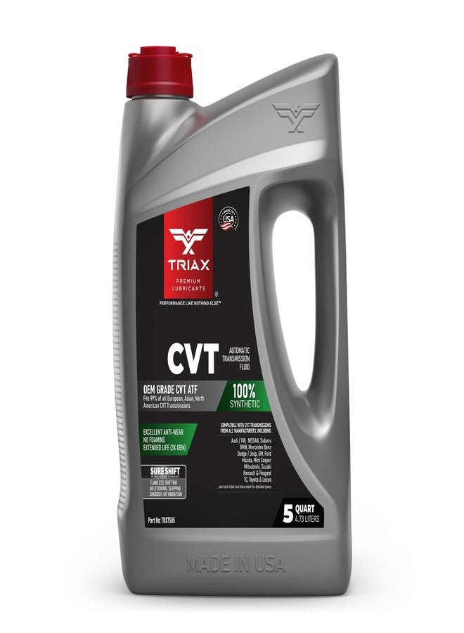 TRIAX CVT ATF OEM Grade Universal Non-Slip CVT Transmission Fluid; Surpasses All OEM Specs (5 Quart Jug) - Image 1