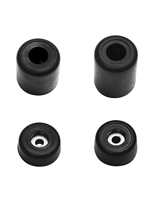 PENN ELCOM Penn Elcom Small Black Rubber Feet With Steel Washer Set of 12 F169112  - Image 1
