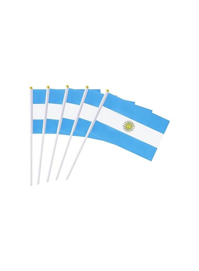 PRINTSHOP4ME Set of 10 Hand-Held Mini Country Flags - Perfect for Parades - Festivals and Party Decorations - Party Favors and Event Supplies  - Image 1