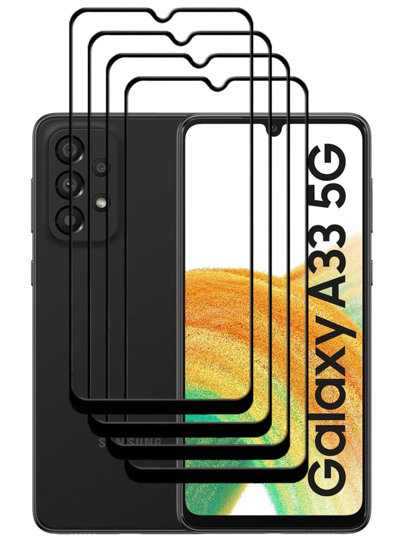 ACLIX 4 Pieces Antistatic ESD Dustproof Premium Quality High Definition Tempered Glass Screen Protector Designed For Samsung Galaxy A335G - Image 1