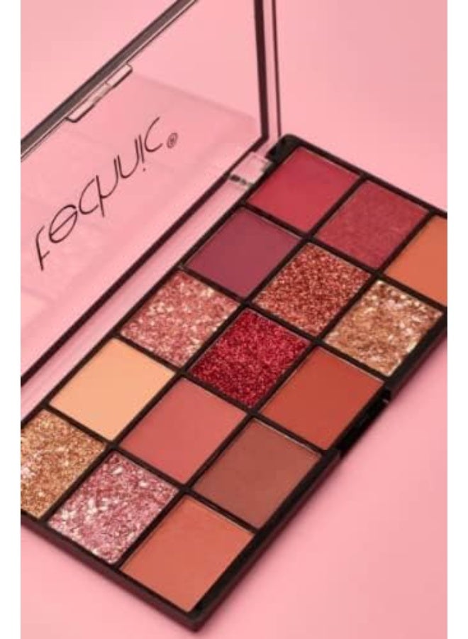 Technic Pressed Pigment Eyeshadow Palette Invite Only 15 Color - Image 3