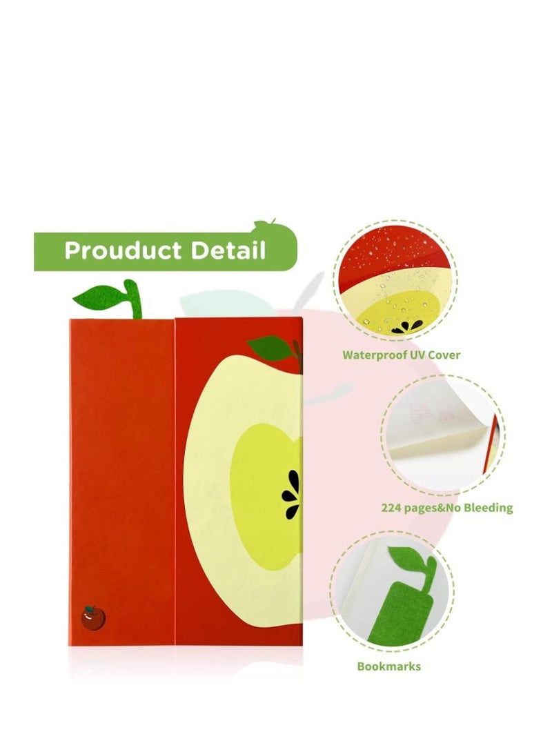 XiuWoo Notebook Journal Fruit with Magnetic Flap Closure, Classic Note book for Writing Sketching Cute Memo Diary Kids, Students, Teachers, 224 Pages, 5.3x7.6 inch - Image 3