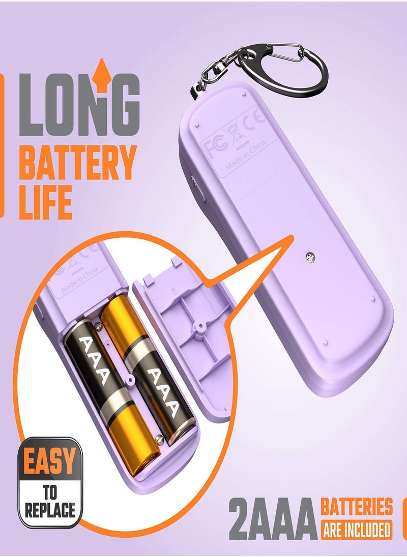 Y&D - Personal Alarm Safety Panic Keychain Emergency Self Defence 130 dB Loud Siren Protection Device with LED Light Simple Operation Reusable for Women Kids Elders - Image 1