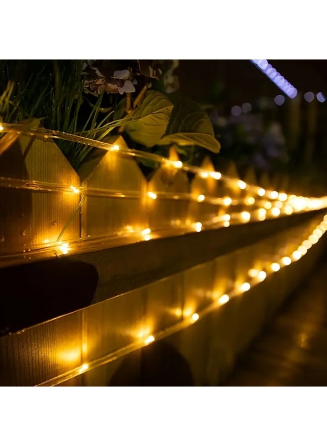 Warm White LED Rope Lights 32.8ft 8 Modes Battery Powered IPX4 Outdoor String Lights - Image 5