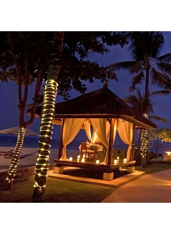 Warm White LED Rope Lights 32.8ft 8 Modes Battery Powered IPX4 Outdoor String Lights - Image 2