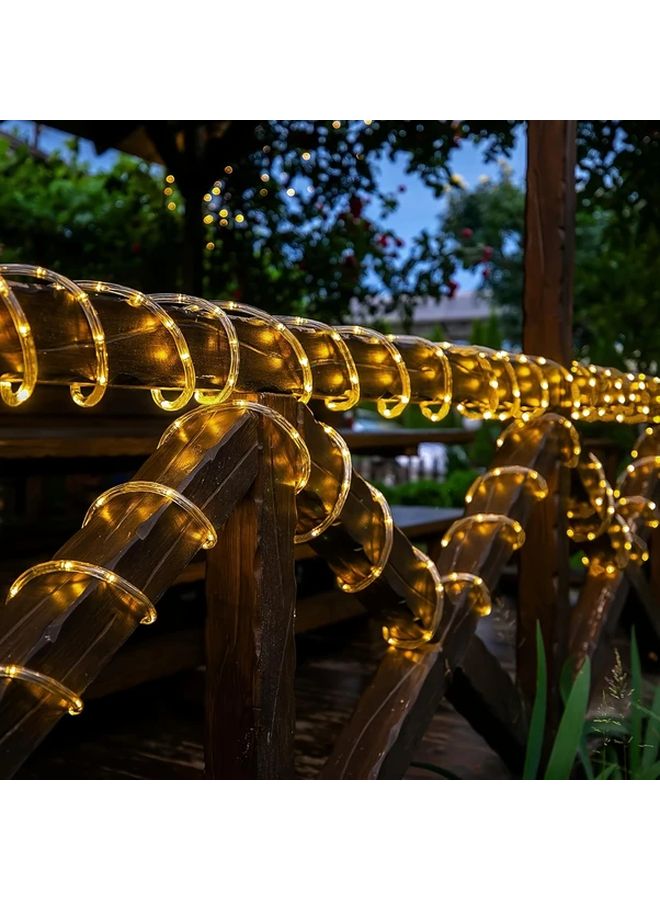 Warm White LED Rope Lights 32.8ft 8 Modes Battery Powered IPX4 Outdoor String Lights - Image 3