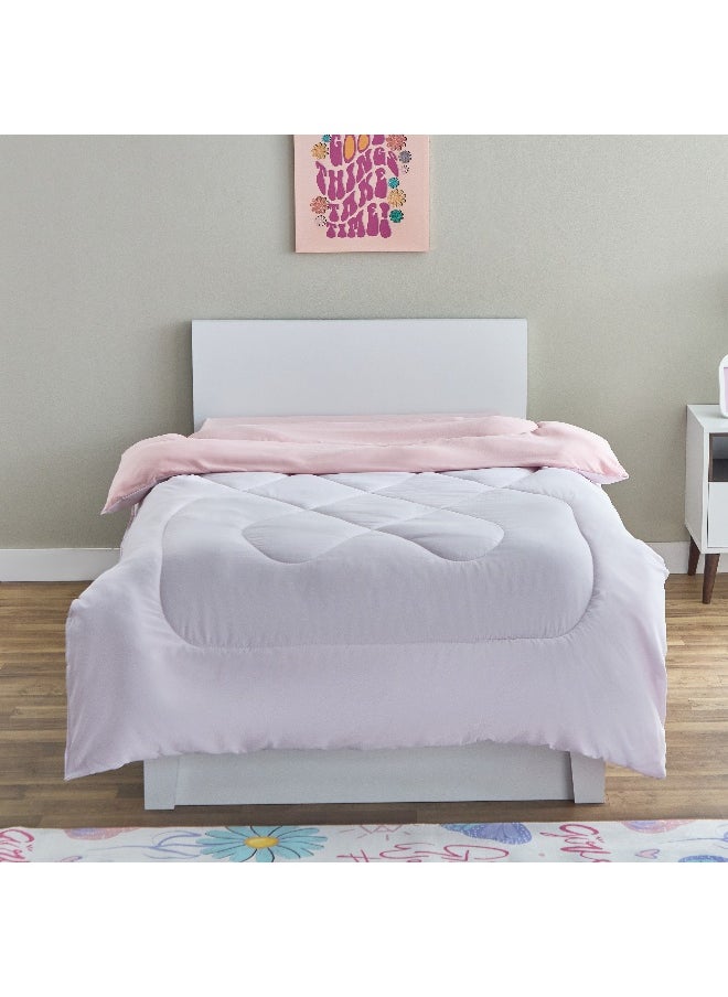 Home Box - Vera Reversible Microfibre Single Comforter - 135X220 Cm - Image 1