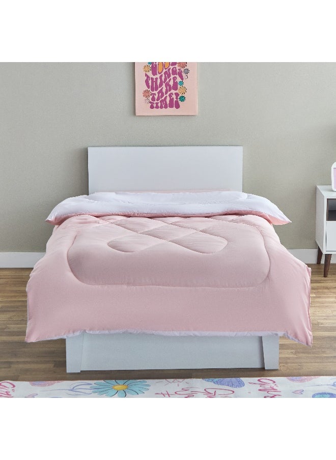 Home Box - Vera Reversible Microfibre Single Comforter - 135X220 Cm - Image 1