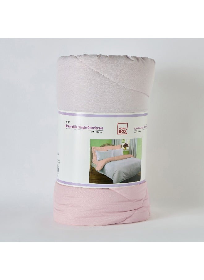 Home Box - Vera Reversible Microfibre Single Comforter - 135X220 Cm - Image 1