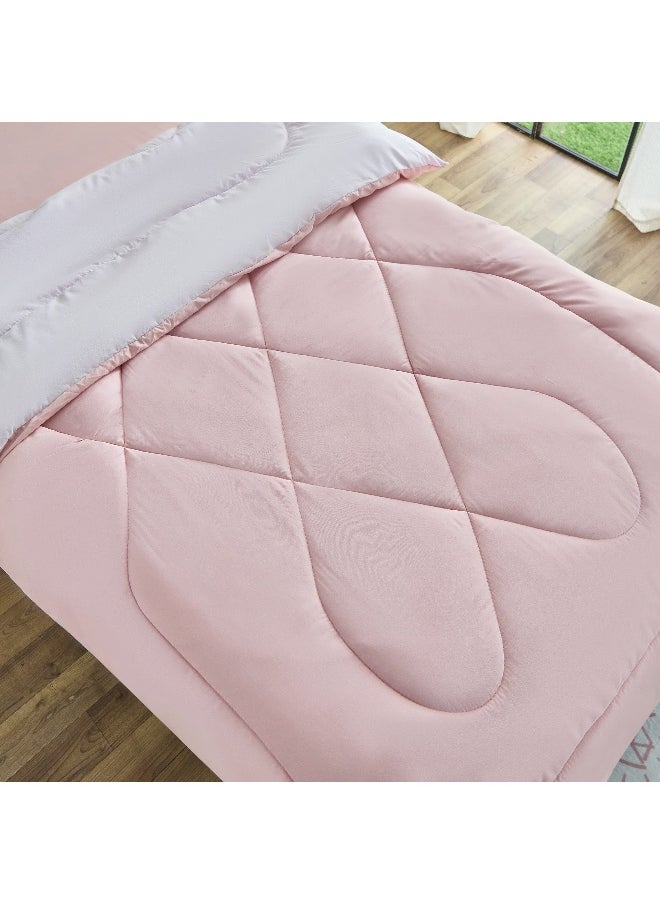 Home Box - Vera Reversible Microfibre Single Comforter - 135X220 Cm - Image 1