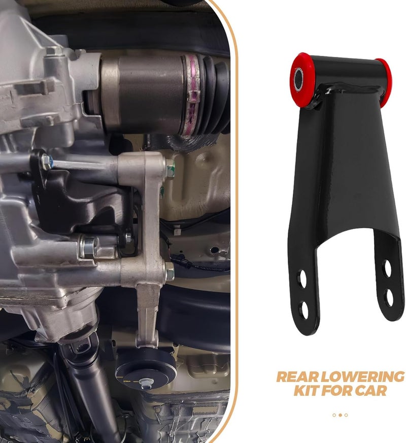 2 Inch Rear Lowering Shackle Kit 2pcs Metal Drop Suspension Shackles Replacement for Vehicle Leaf Spring Rear Drop Suspension Compatible with Full-size Pickup Trucks C1500 C2500 - Image 3