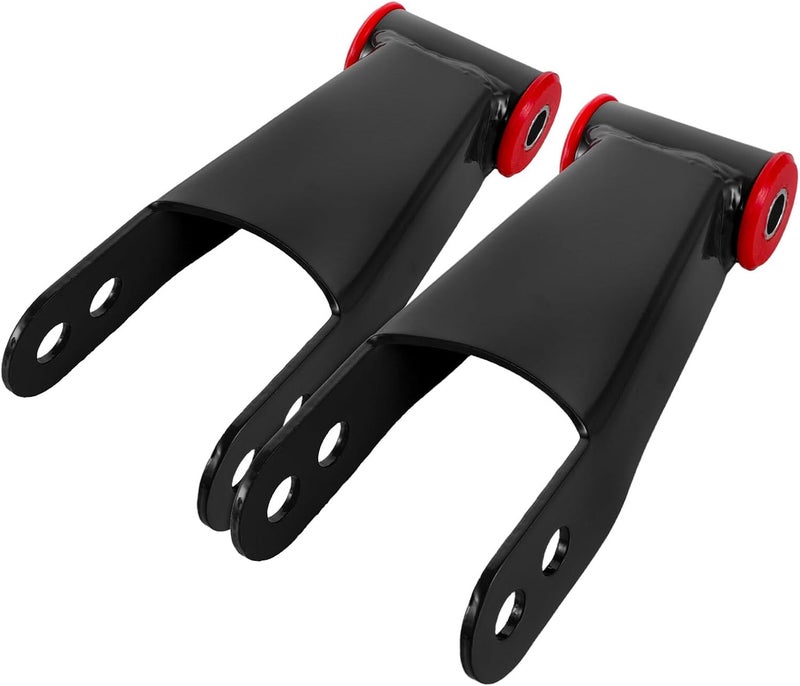 2 Inch Rear Lowering Shackle Kit 2pcs Metal Drop Suspension Shackles Replacement for Vehicle Leaf Spring Rear Drop Suspension Compatible with Full-size Pickup Trucks C1500 C2500 - Image 1