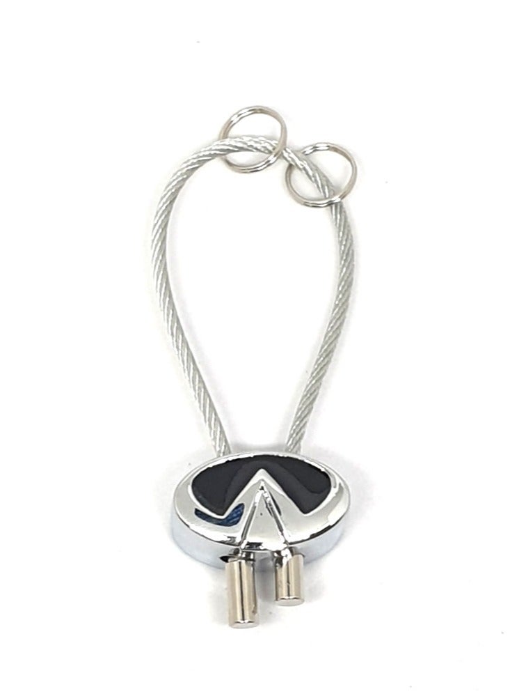 Service Zone Zinc Alloy Metal 3D Logo Keychain For Infiniti - Image 1