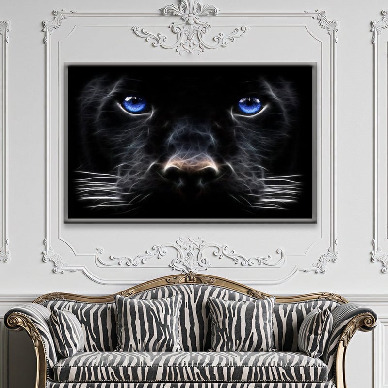 Marktna Modern design canvas painting with a hollow frame, size (70×50), one piece - Image 1