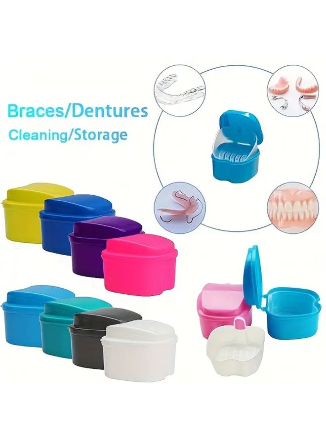 صندوق تخزين تنظيف الأسنان على شكل تفاحة وردي مع فلتر مقاوم للتسرب لحالات السفر - Image 2