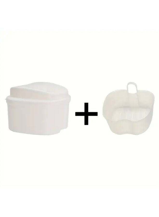 صندوق تخزين تنظيف الأسنان على شكل تفاحة وردي مع فلتر مقاوم للتسرب لحالات السفر - Image 4