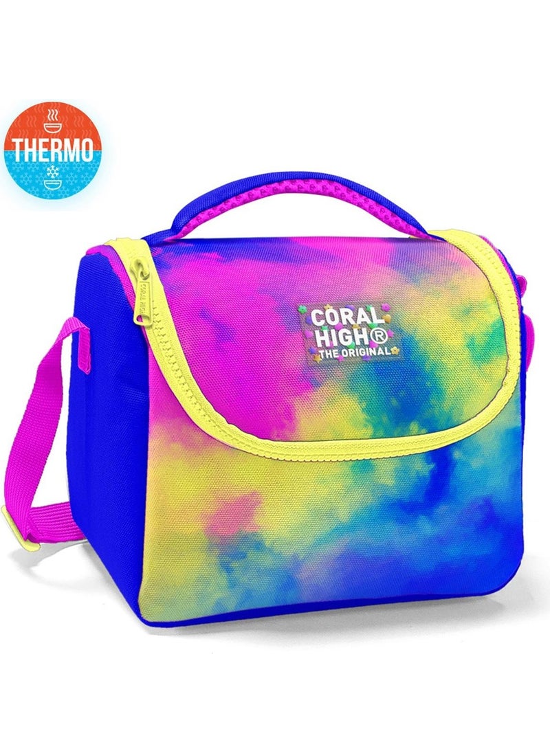 CORAL HIGH Kids Colorful Batik Patterned Thermo Lunch Box 11757  - Image 2