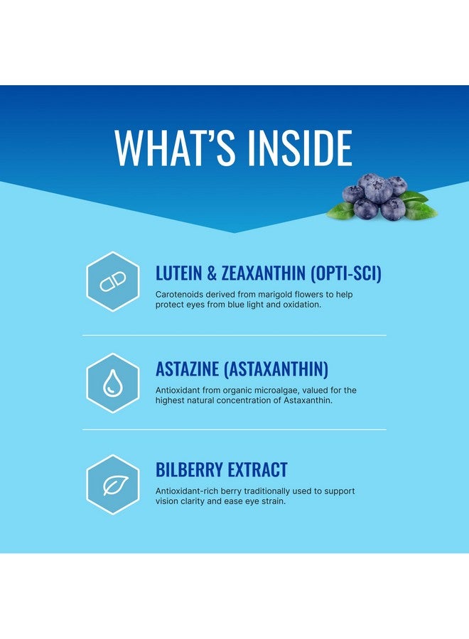 Approved Science EyeSyl - Eye Support Supplement - Chromium Picolinate, Taurine, Lutein, Zeaxanthin, Bilberry, BioPerine - 1 Month Supply - 60 Capsules - Made in The USA - Image 2