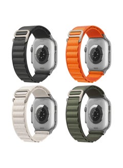 Generic For Apple Watch Ultra Strap Iwatch Alpine Nylon Loop Strap In Stock-Color:Black 42/44/45/49mm  - Image 1