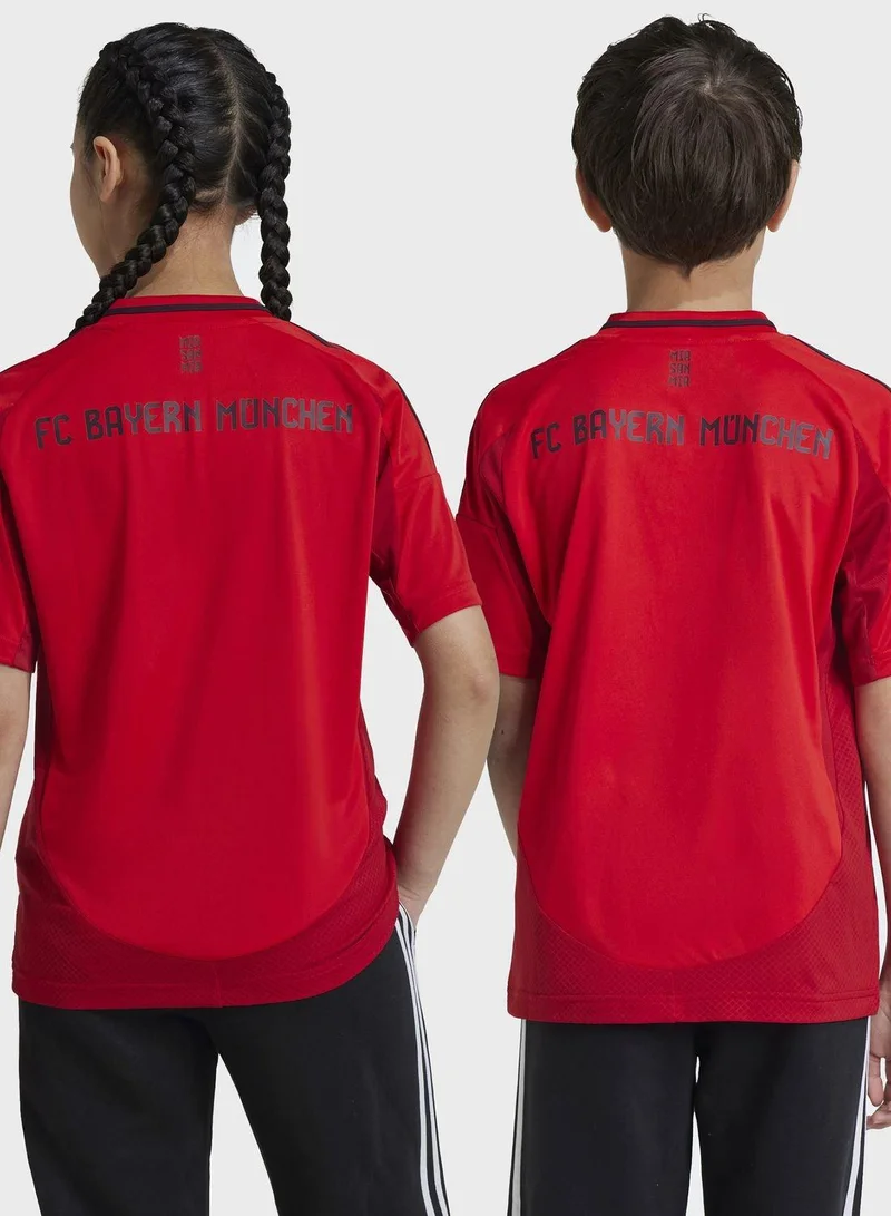 اديداس قمصان كرة قدم حمراء للأطفال للجنسين