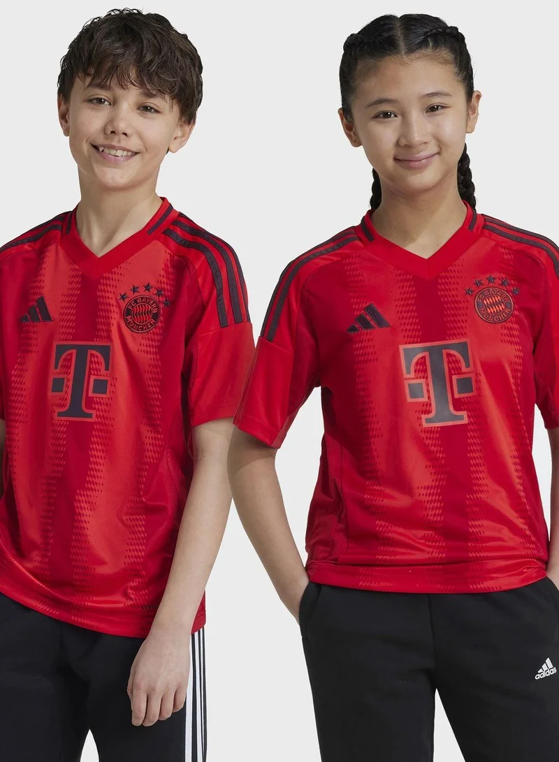 اديداس قمصان كرة قدم حمراء للأطفال للجنسين