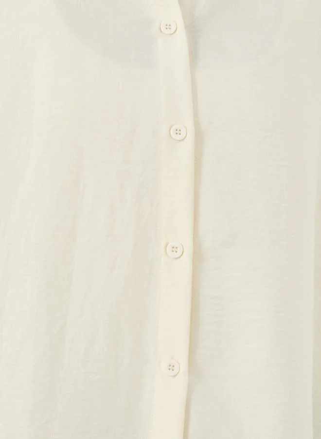 Styli Styli Solid Spread Collar Regular Fit Shirt