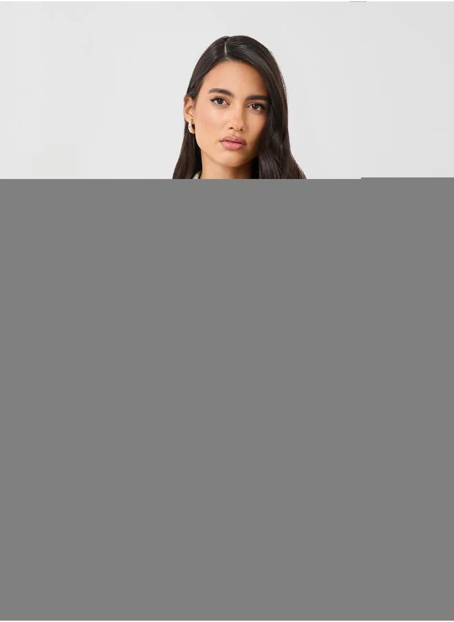 ستايلي Styli Solid Spread Collar Regular Fit Shirt