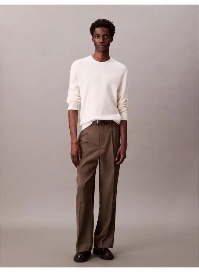 CALVIN KLEIN  Long Sleeve Texture Crew Neck Sweater for Men | Best Price UAE
