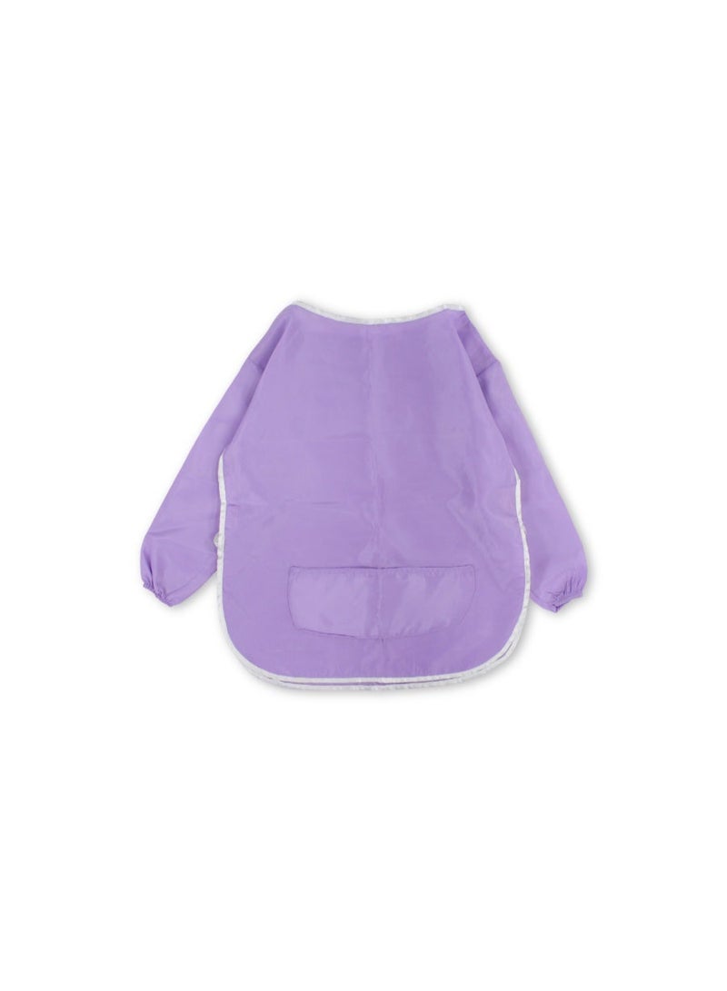 Kids Waterproof Apron (Width 42cm Length 52cm Sleeve 35cm) – Purple - Image 1