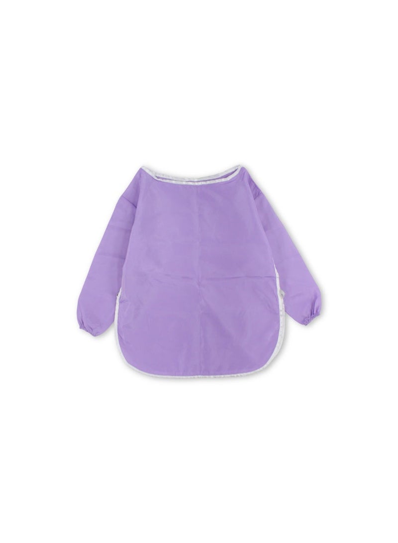 Kids Waterproof Apron (Width 42cm Length 52cm Sleeve 35cm) – Purple - Image 2