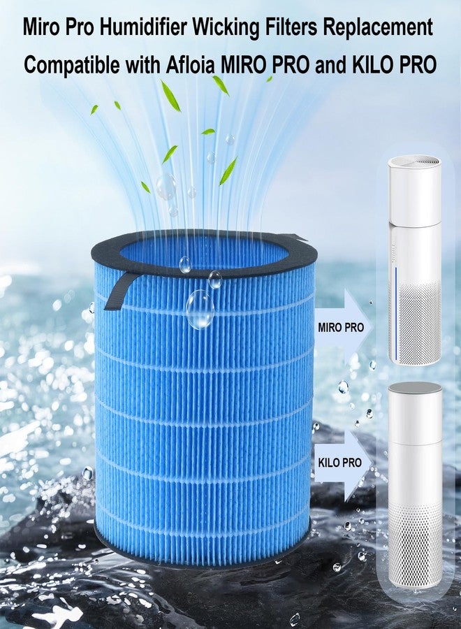 GGTE Miro Pro Humidifier Wicking Filters Replacement for Afloia MIRO/KILO PRO 2-in-1 Air Purifier & Humidifier, Washable, Reusable Humidifier Wick 1Pack - Image 2
