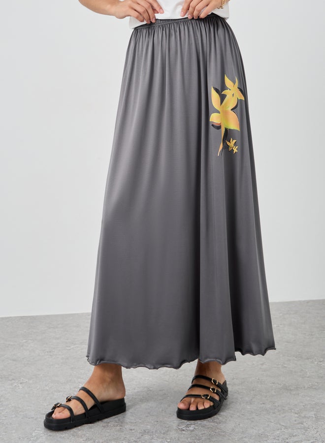 تايك تو تنورة ماكسي بتصميم - مطبوعة بالزهور من تيك تو - Image 2