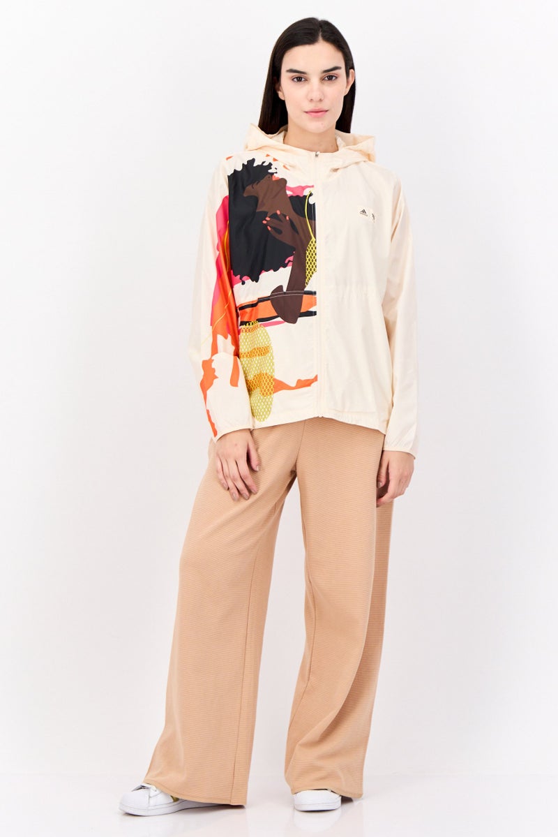 adidas Originals أديداس أورجينالز × ثيبي ماغوغو ملابس رياضية نسائية بليزر خارجي بأكمام طويلة، متعدد الألوان - Image 2