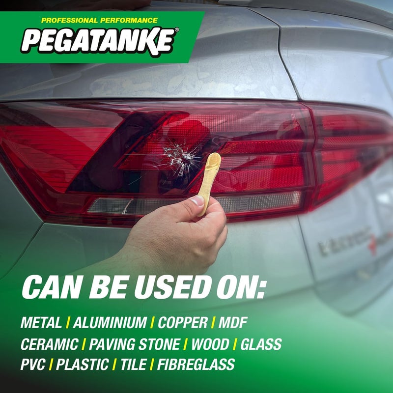 Pegatanke - Transparent 2 Part Epoxy Resin | Professional Cold Weld Adhesive | High Strength Metal Glue for Fuel Tanks | General Repair & Plastic | High Temperature Epoxy for Welding Bonds (1.08 oz) - Image 5