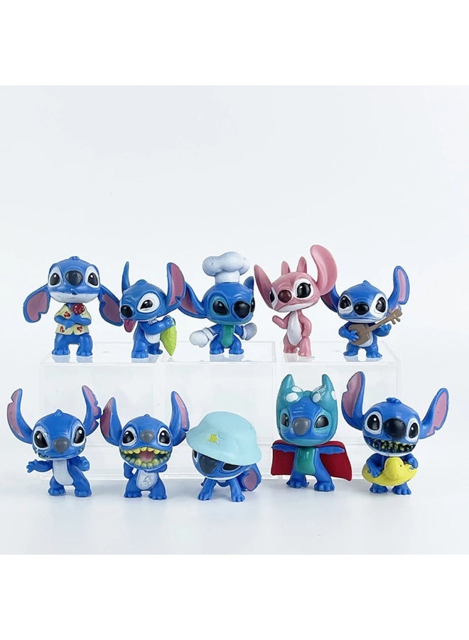 Set of 10 Lilo and Stitch Characters, Lilo and stitch mini figures, 5.5 cm height, gifting for kids - Image 3