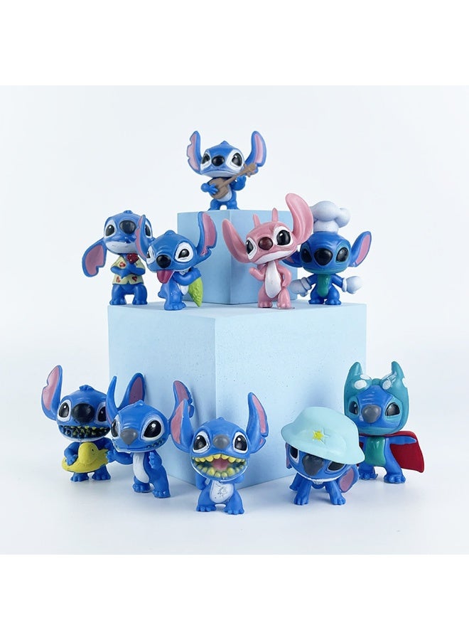 Set of 10 Lilo and Stitch Characters, Lilo and stitch mini figures, 5.5 cm height, gifting for kids - Image 5