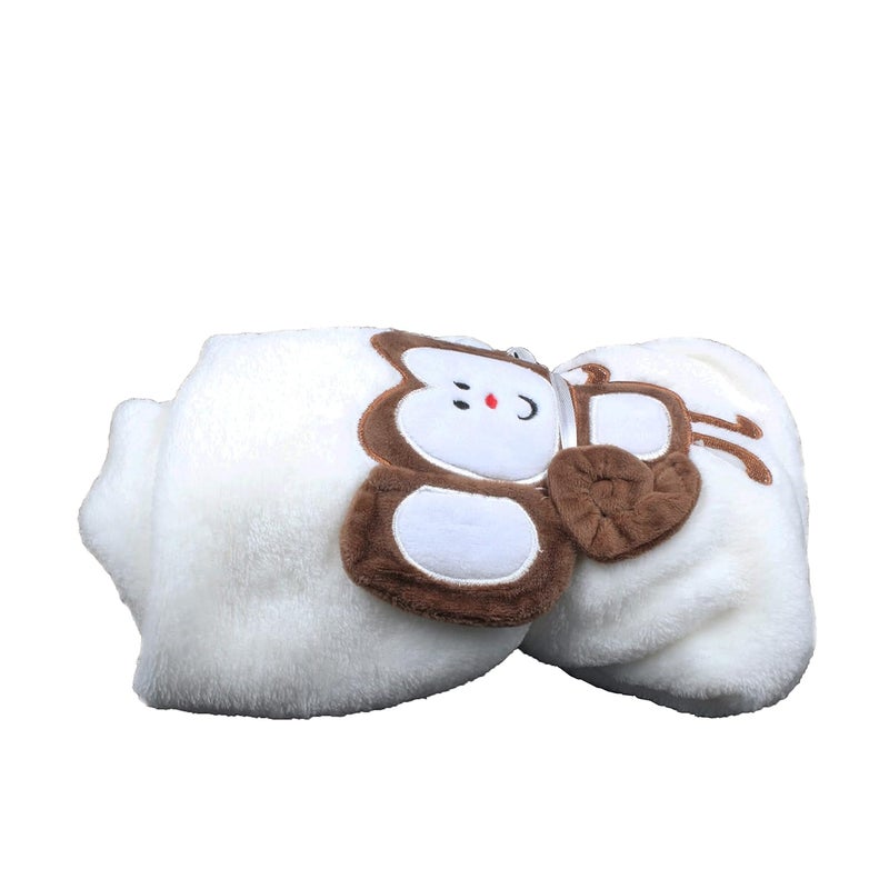 JADES Baby Quilt Ultra Soft Plush Lightweight Super Comfortable Baby Blankets Swaddle for Infant Toddler Monkey - Image 3