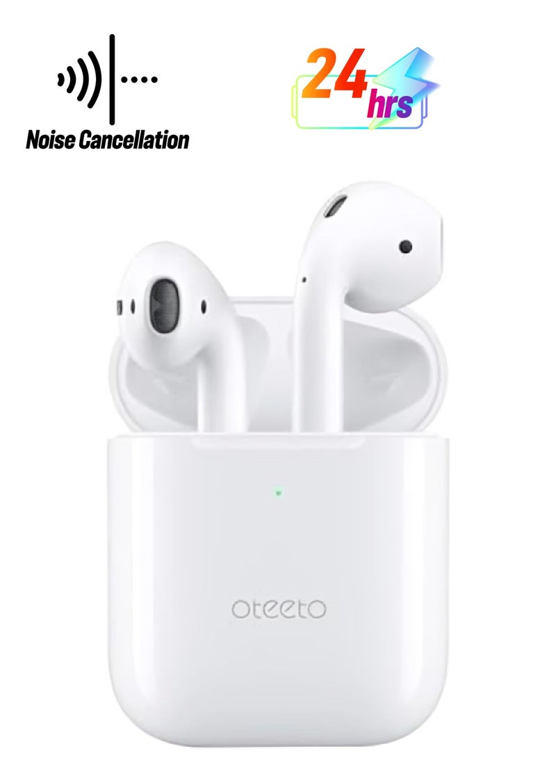 Oteeto True Wireless Earphone (OT3) - OTEETO (White) The Ultimate Audio Experience - Image 2