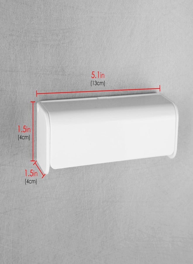 LUEXBOX 6 Slots Wall Mount Toothbrush Holder with Cover, Self Adhesive Toothbrush Storage Organizer for Shower, Toothbrush Hanger for Bathroom, Medicine Cabinet, Dorm - Image 2