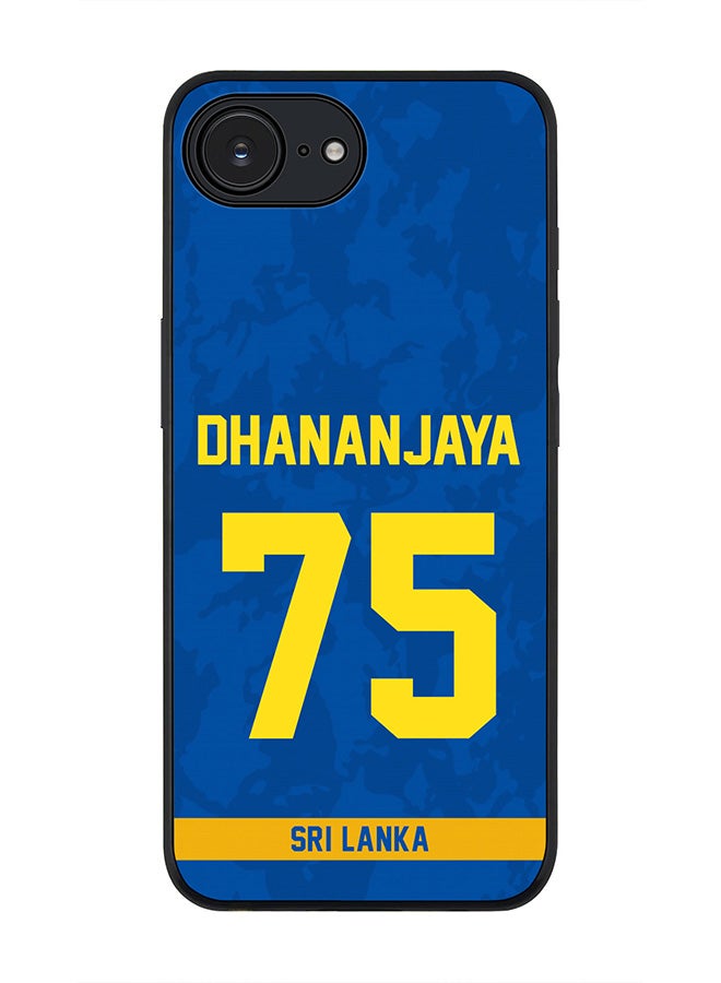 Stylizedd For Apple iPhone 16e Case,Slim fit Camera Protection, Shockproof Thin Phone cover  - Sri lanka Dhananjaya de Silva Jersey No 75 - Image 1