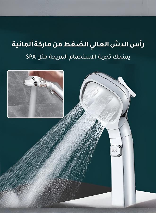Innovative Shower Head: 4 Water Pressure Settings & Lotus Design for Enhanced, Elegant Showers - Image 4