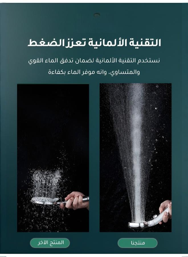 Innovative Shower Head: 4 Water Pressure Settings & Lotus Design for Enhanced, Elegant Showers - Image 3