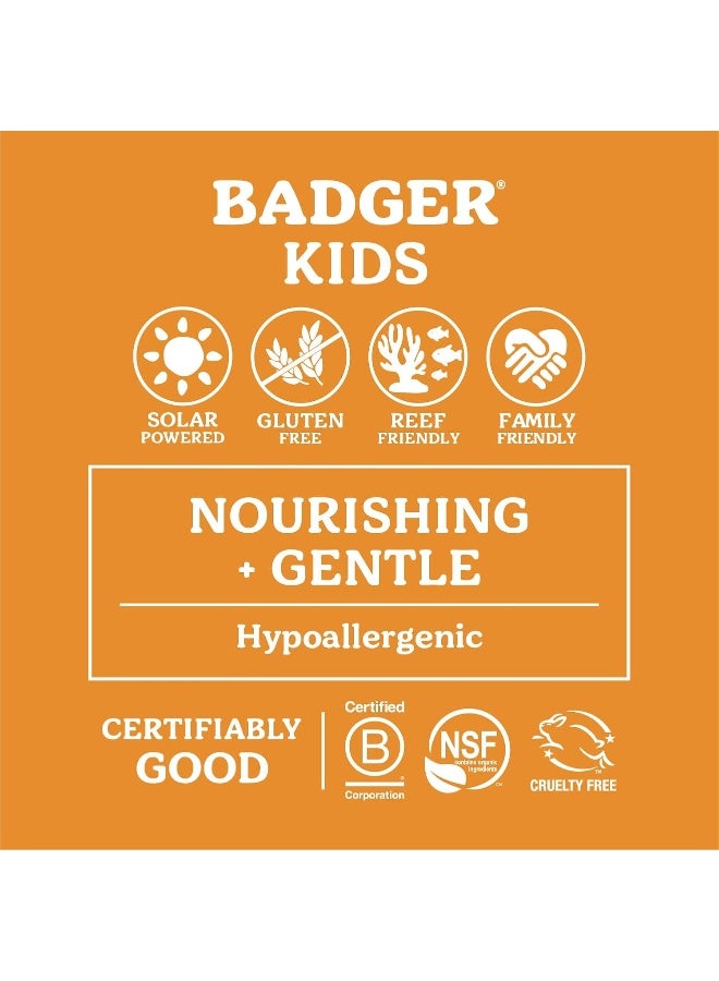 Badger Kids Sunscreen Cream SPF 40, Organic Mineral Sunscreen Kids Face & Body with Zinc Oxide, Reef Friendly, Broad Spectrum, Water Resistant, 2.9 fl oz (2 Pack) - Image 3