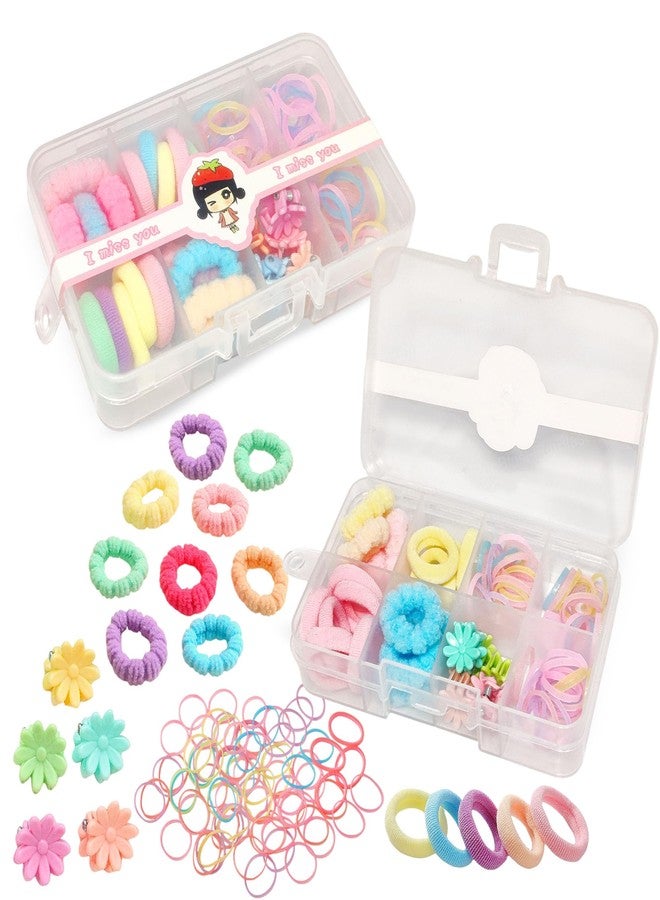 FunBlast – Hair Accessories Set for Girls – 83 Pcs Elastic Hair Ties, Colorful Baby Elastic Hair Bands Set with Hair Clip for Girls, Womens, Baby Girls, Teens (Multicolor) (Pack of 1) - Image 1