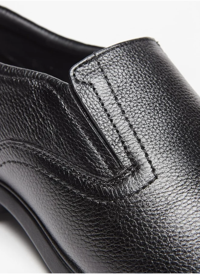 دوتشيني Men's Textured Slip-On Loafers