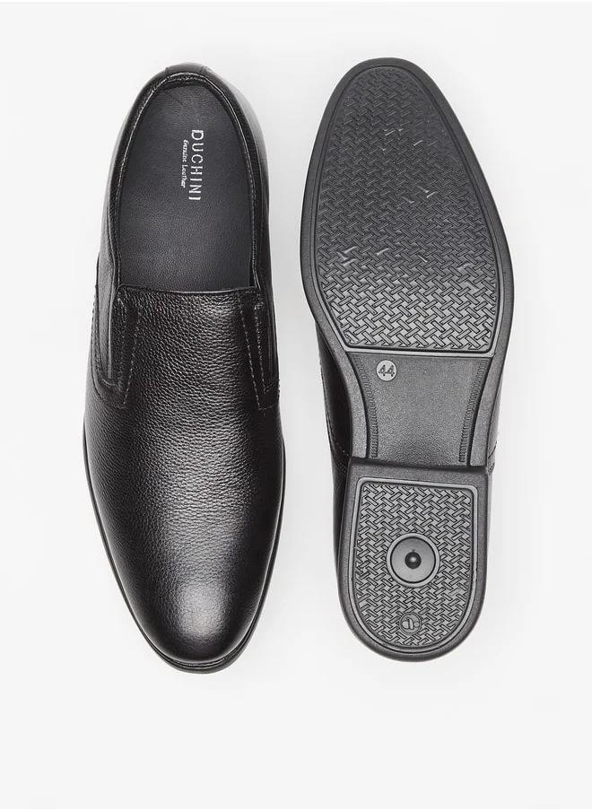 دوتشيني Men's Textured Slip-On Loafers