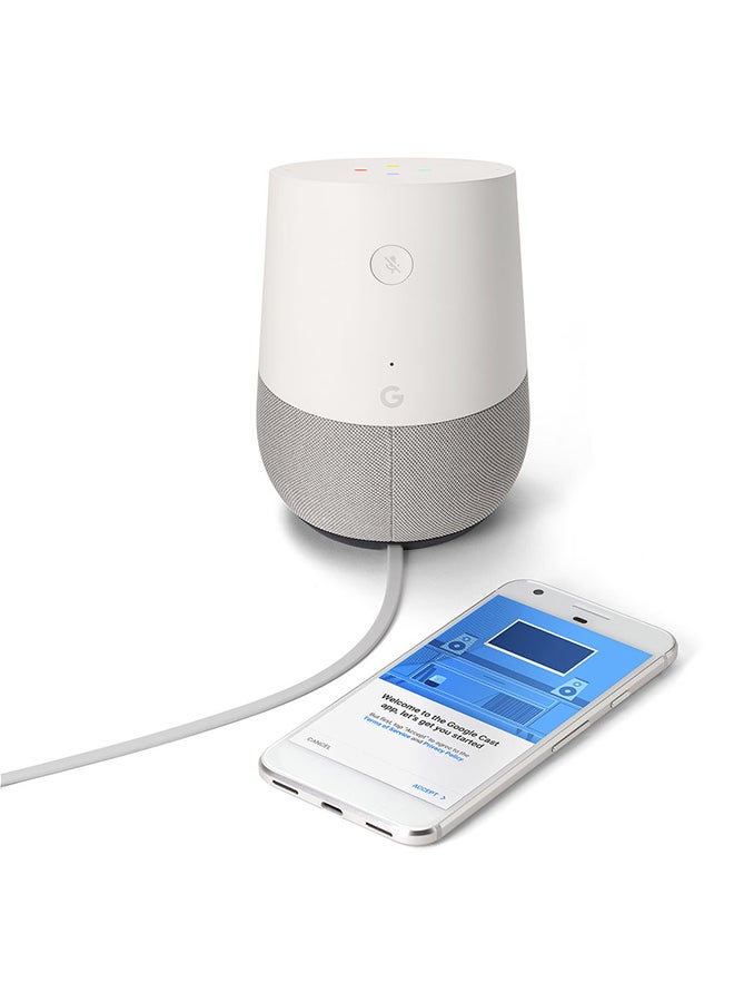 جوجل مكبر صوت يعمل بالصوت طراز هوم GOOGLEHOME أبيض - Image 4