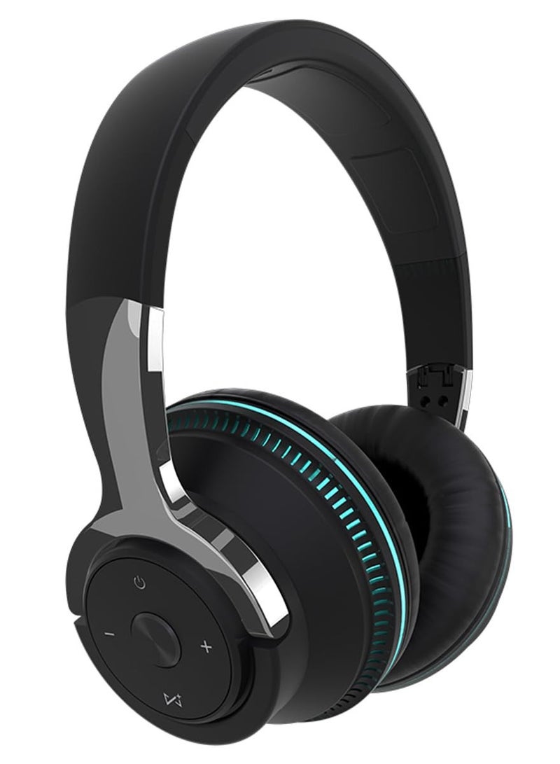 Joshberg Bluetooth Wireless On-Ear Headphones with Microphone RGB Breathing Light - Image 1